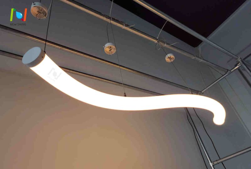 Curve light with 360 degree illumination decorative indoor light LL0176S