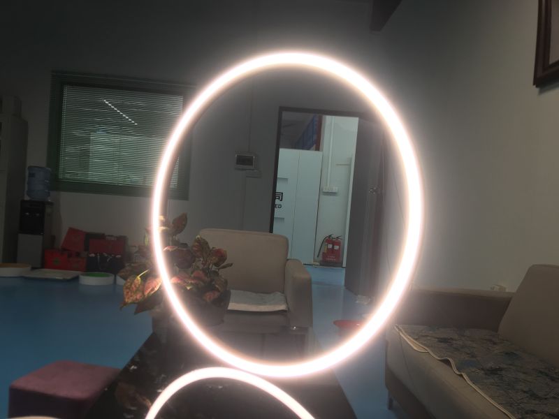 Color changing architectural lighting pendant led circle light LL0113S-100W-RGBW