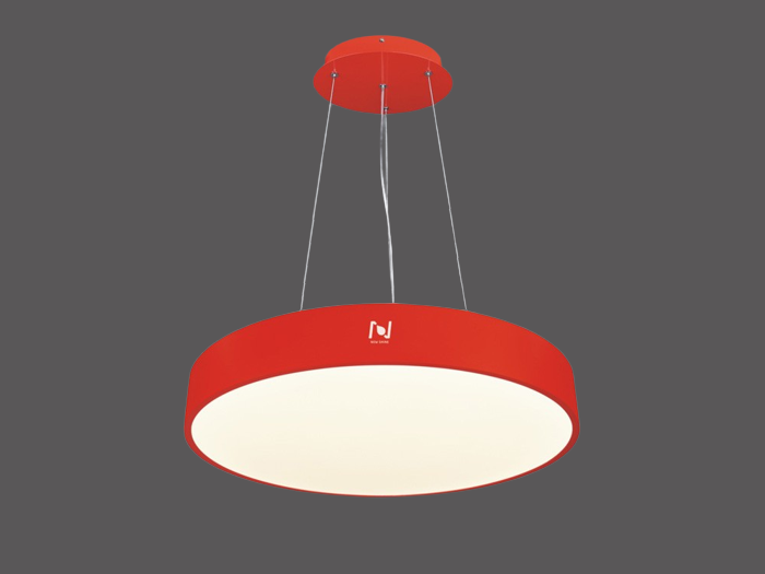 Round architectural pendant lighting LL0112S-40W-RED